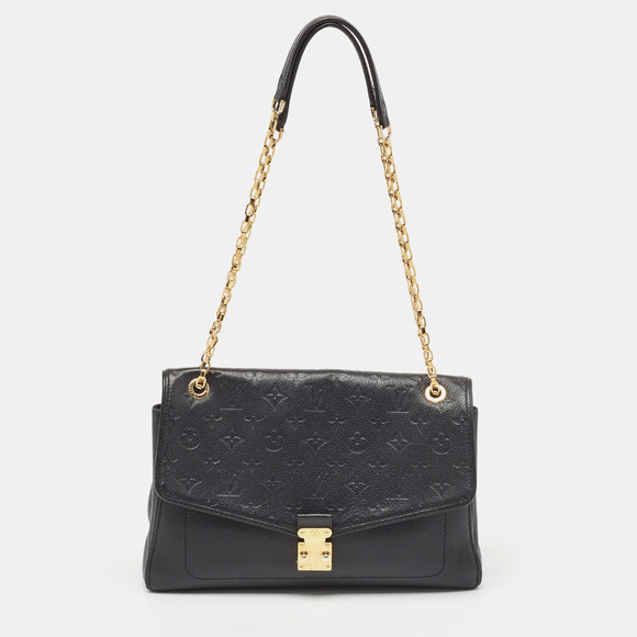 Louis Vuitton Handbags - LOUIS VUITTON Black Monogram Empreinte Leather St Germain MM Bag